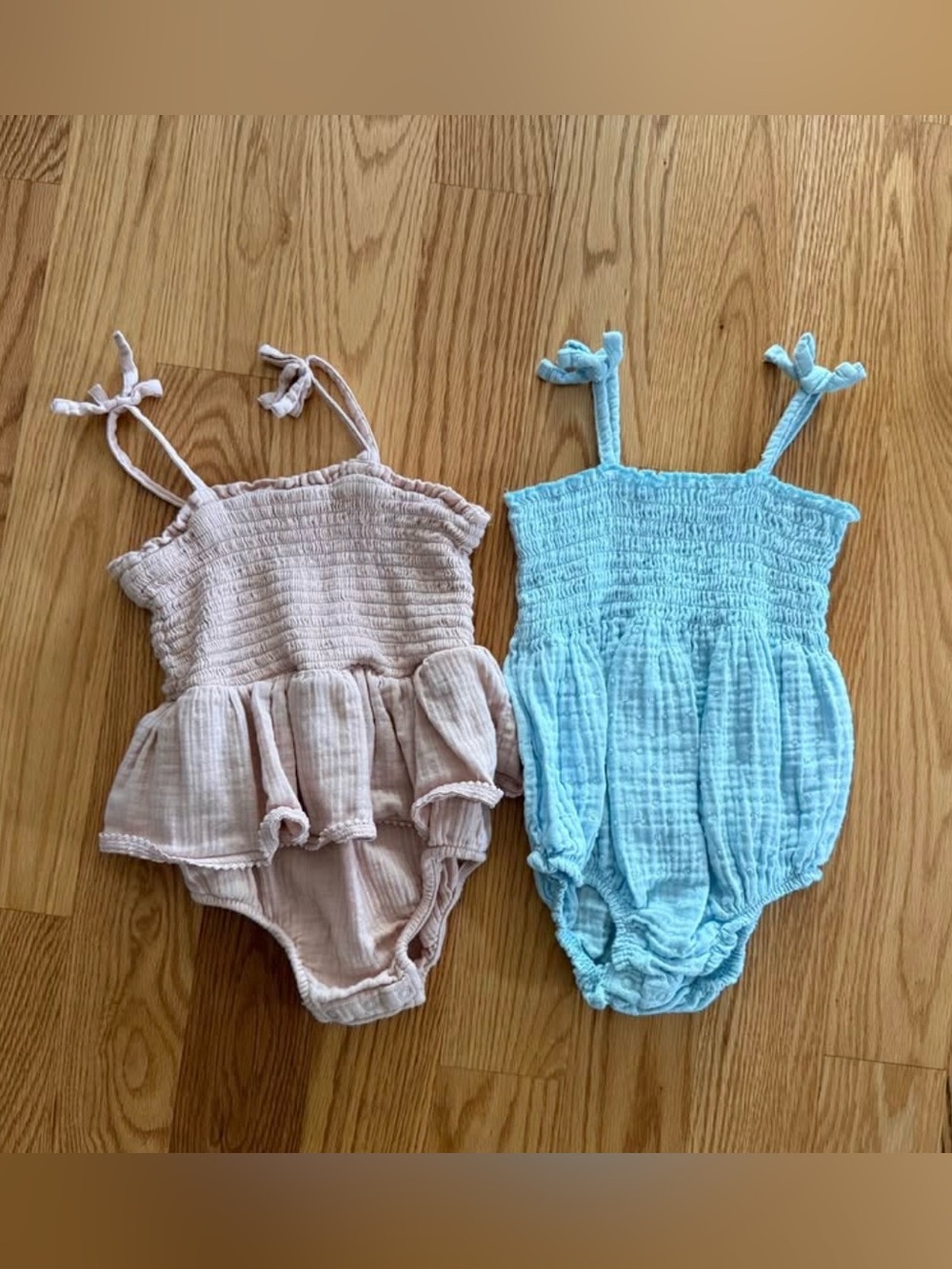 Baby girl bubble rompers 24m